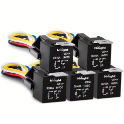 5 Pcs 12V Automotive Relay Set